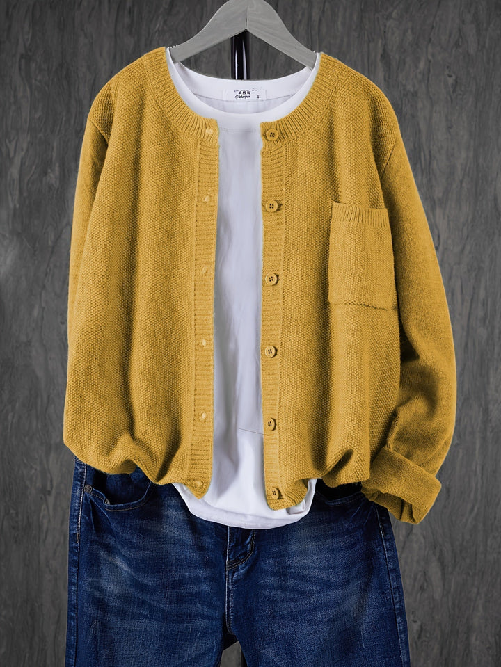 Cardigan Oversize Laine Mélangée | Doux & Tendance Automne