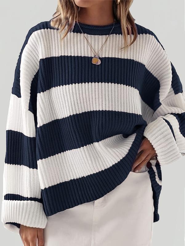 Pull Oversize Rayé Doux : Confort Tendance Décontracté