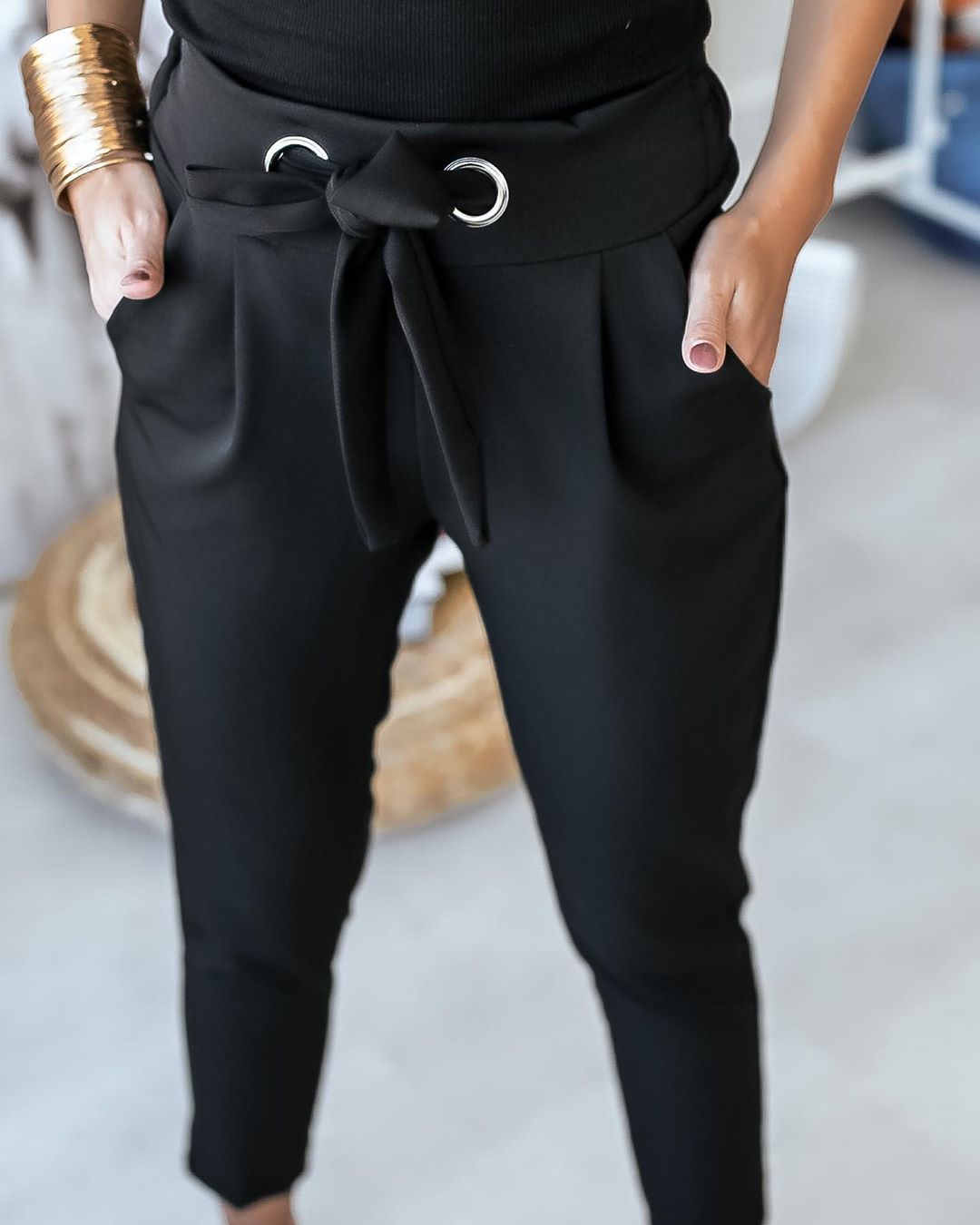 Angelien – Pantalon taille haute décontracté | Confort absolu, silhouette affinée