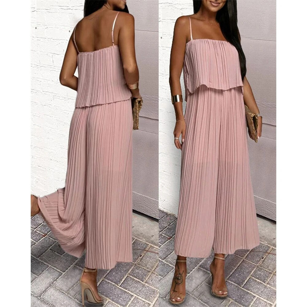 Combinaison Eva Femme Plissée Élégante et Confortable