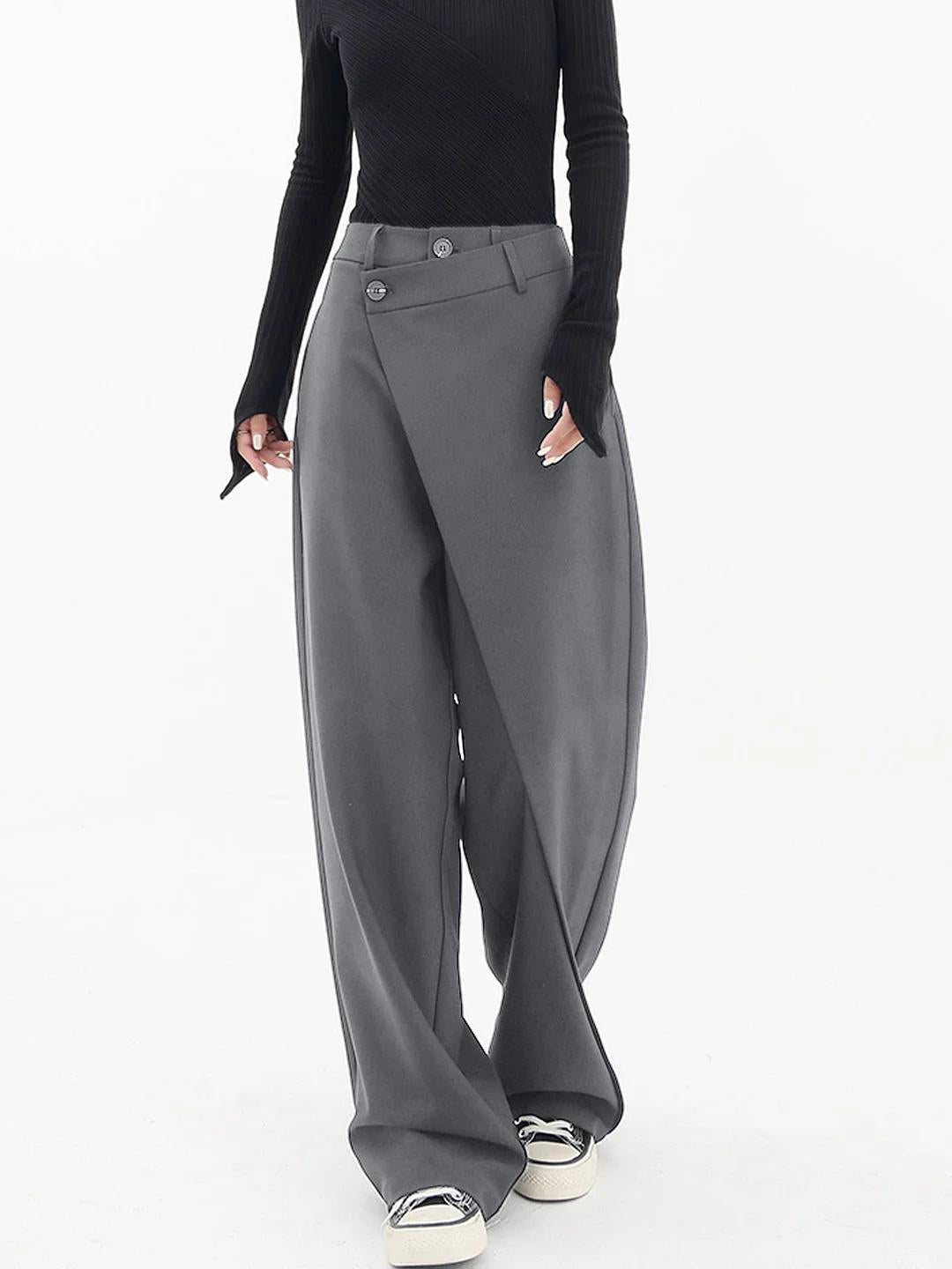 Pantalon Large Asymétrique – Osez l’Originalité avec Élégance
