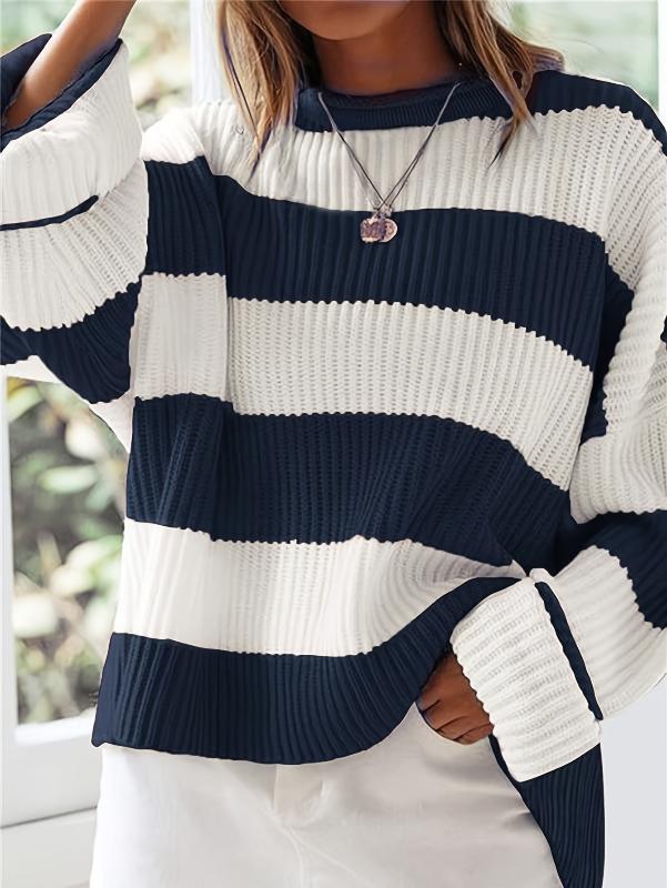 Pull Oversize Rayé Doux : Confort Tendance Décontracté