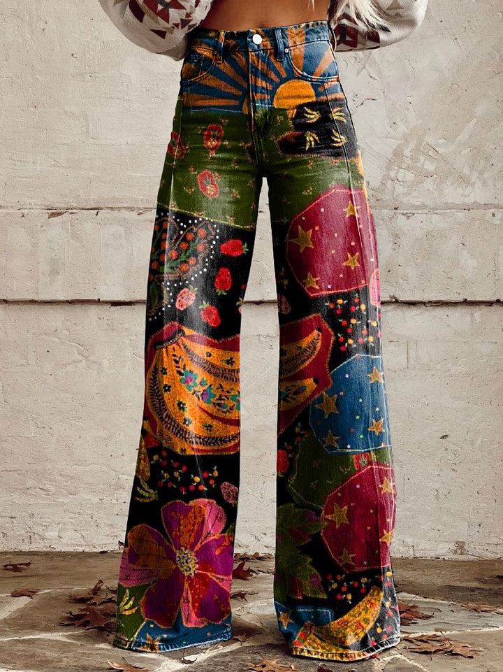 Pantalon Palazzo Psychédélique – Audace, Couleurs et Liberté