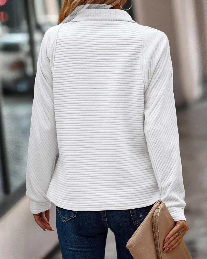Pull Zippé Tricot Doux Femme - Confort & Style Mi-Saison