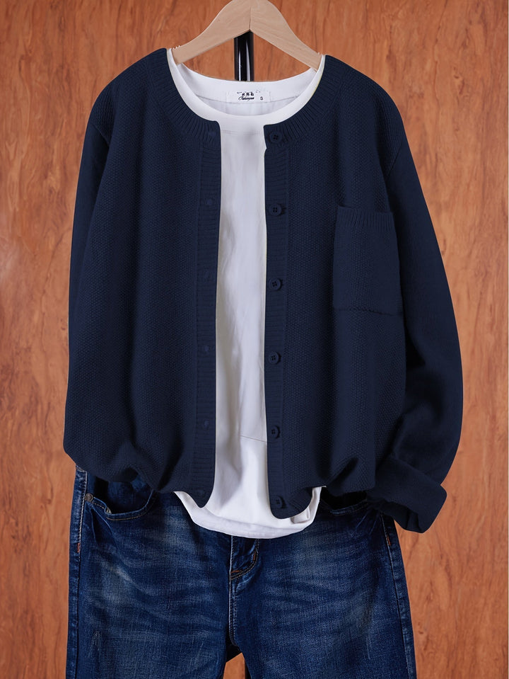 Cardigan Oversize Laine Mélangée | Doux & Tendance Automne