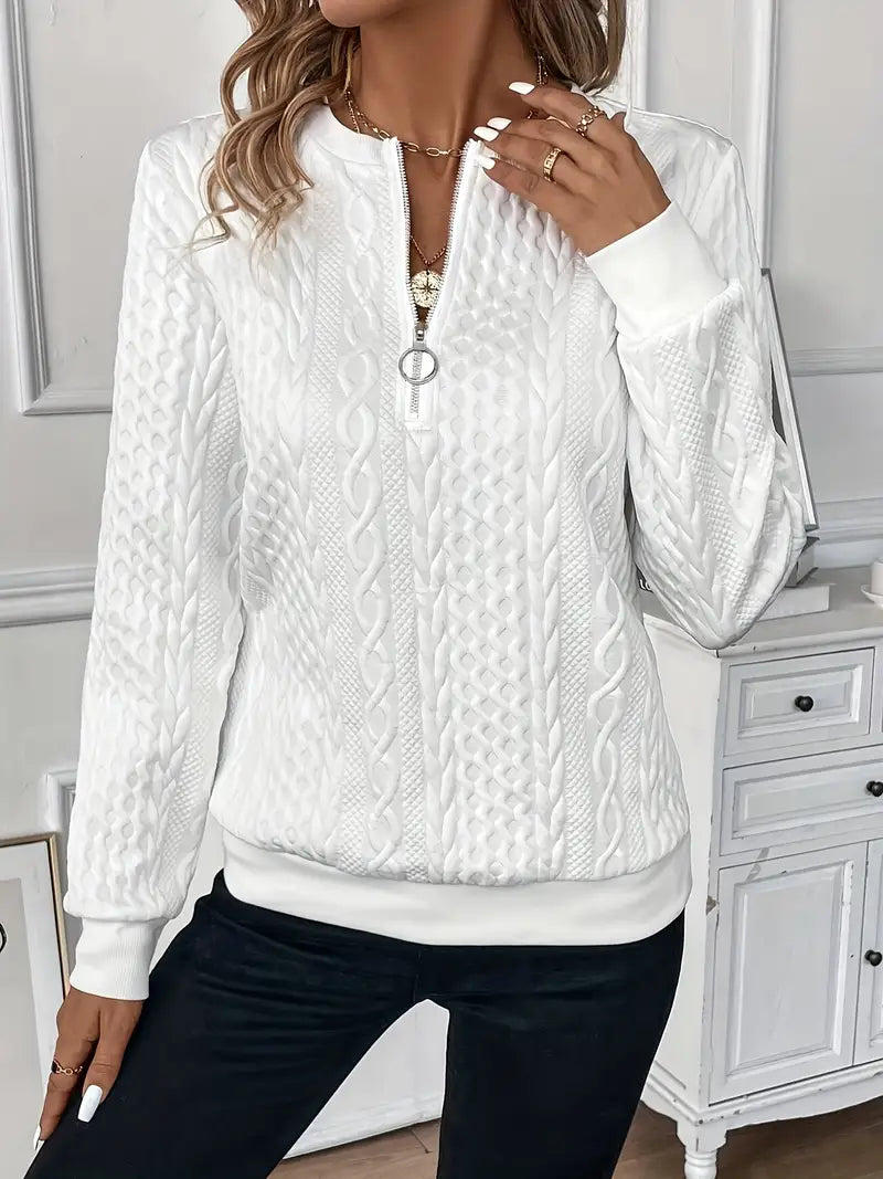 Pull Zippé Confortable et Chic