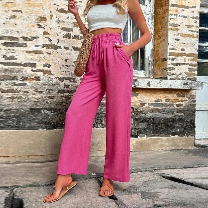 Pantalon d'Été Romy Femme avec Taille Élastique – Confort & Style