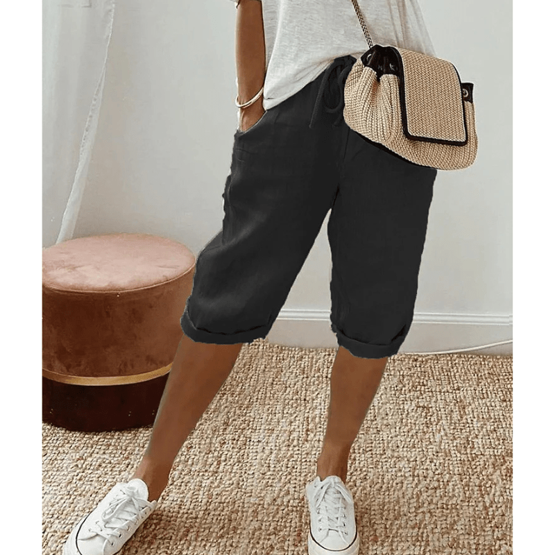Alba | Short Décontracté à Revers Femme | Été - Looksy