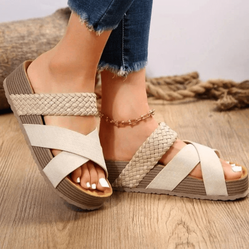 Albina | Sandales Compensées à Plateforme pour Femme | Été - Looksy
