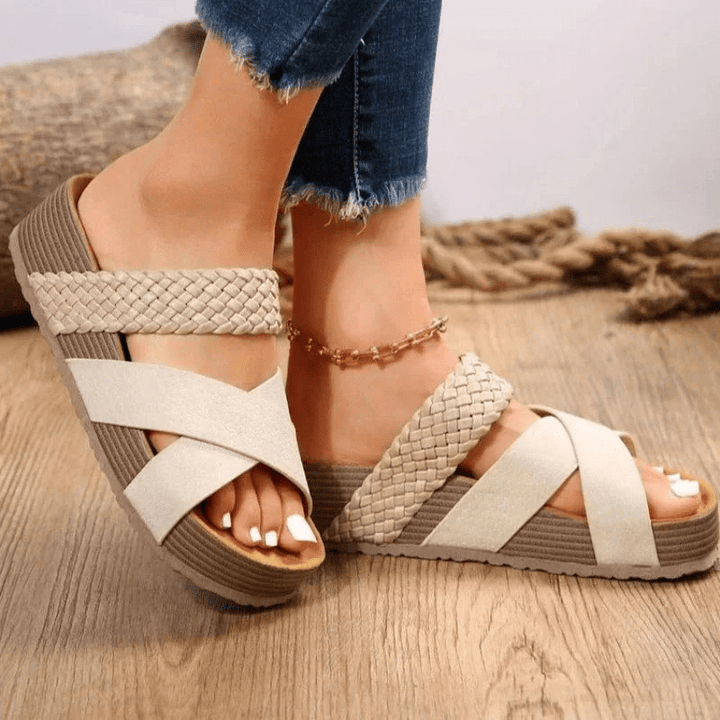 Albina | Sandales Compensées à Plateforme pour Femme | Été - Looksy