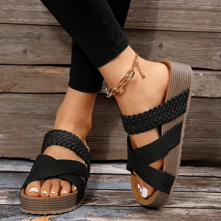 Albina | Sandales Compensées à Plateforme pour Femme | Été - Looksy