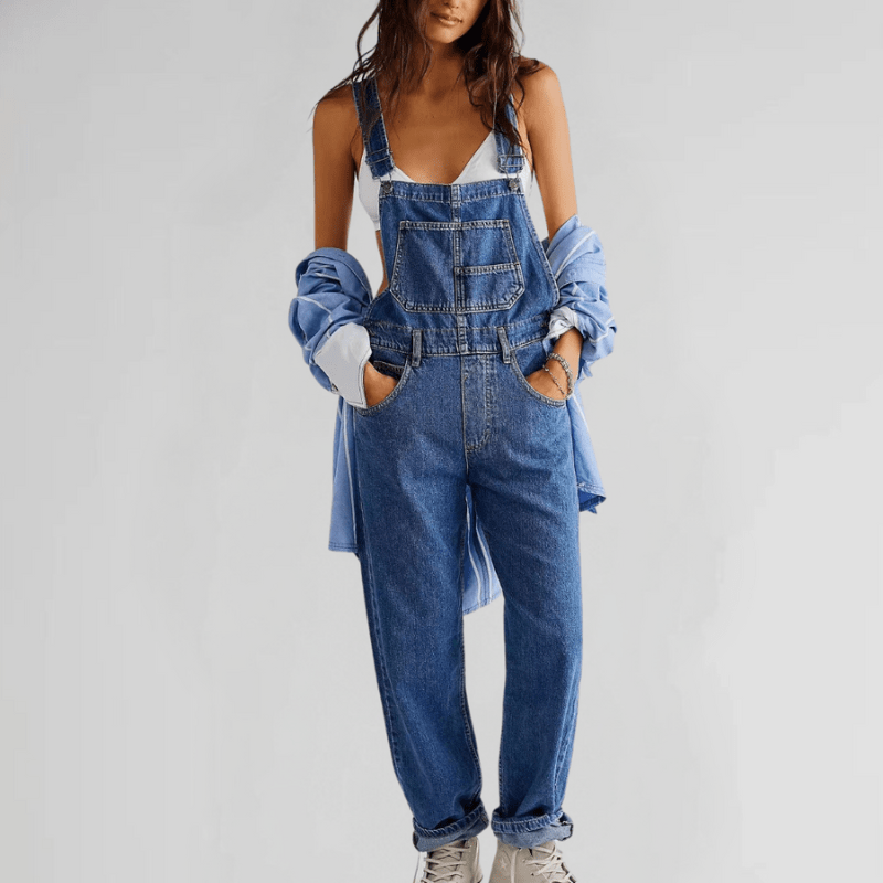 Alexa | Salopette Décontractée Vintage Femme | Bretelles Réglables - Looksy