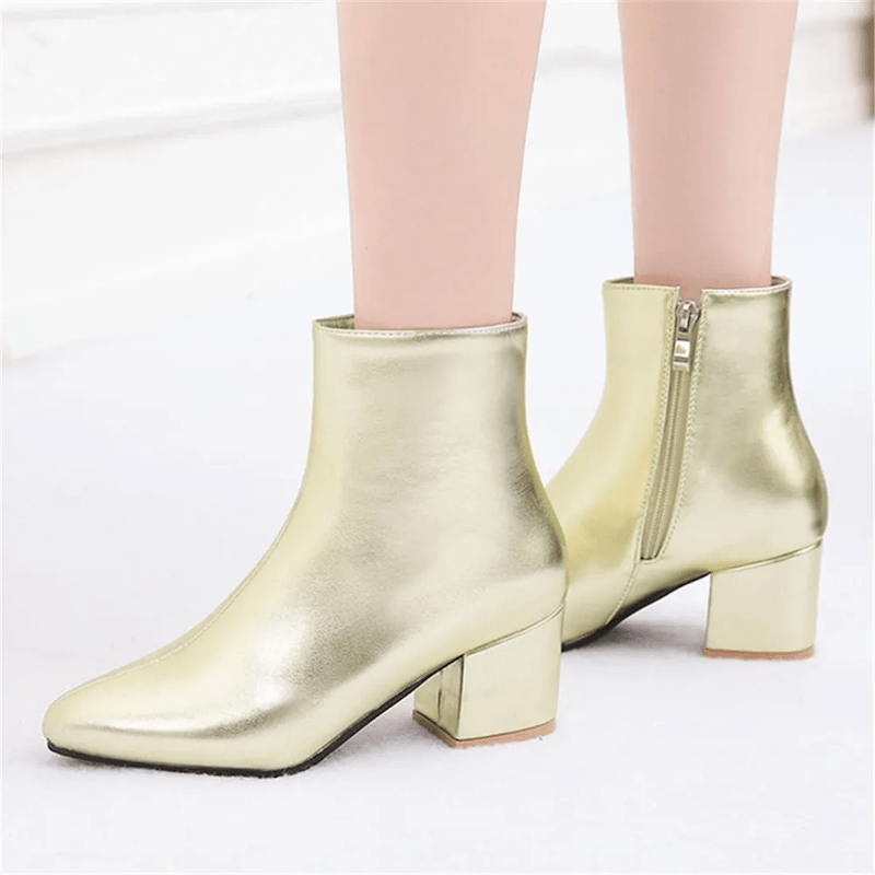 Alizée | Bottines Tendance & Chic Femme | Talon Bloc - Looksy