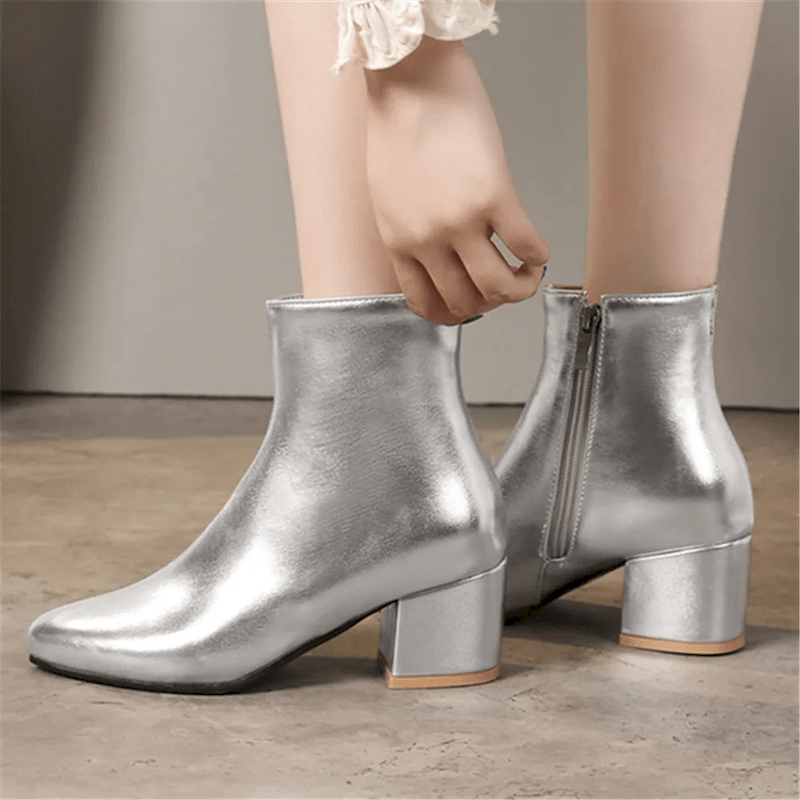 Alizée | Bottines Tendance & Chic Femme | Talon Bloc - Looksy