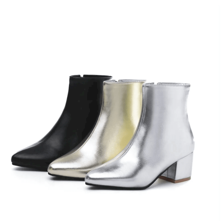Alizée | Bottines Tendance & Chic Femme | Talon Bloc - Looksy