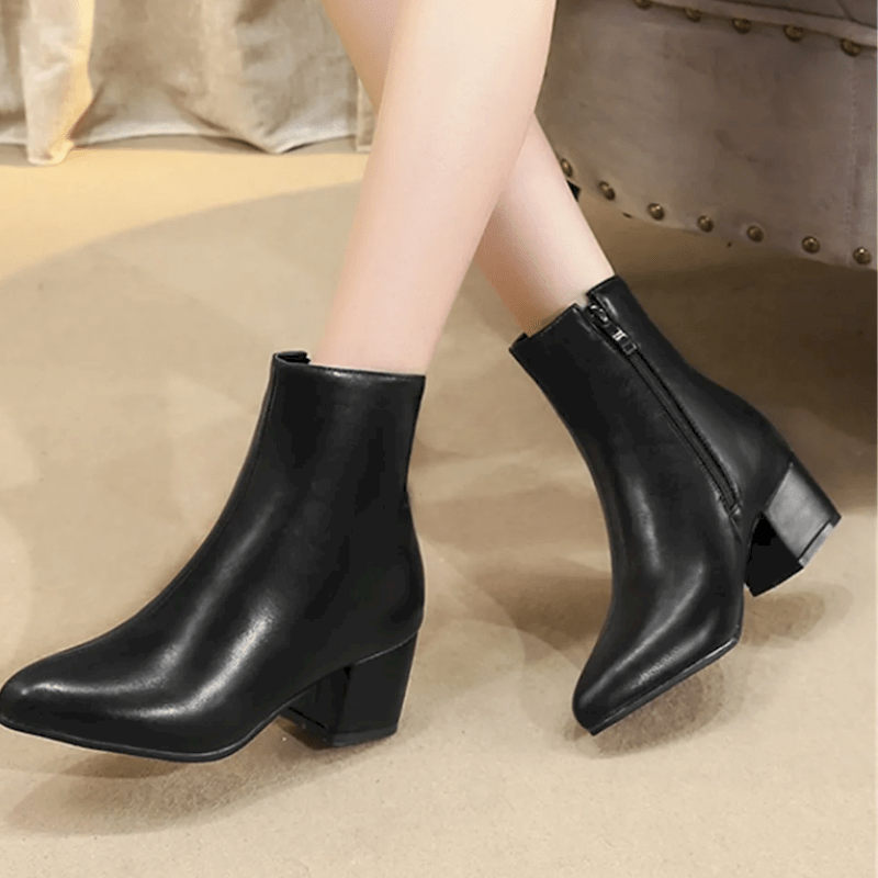 Alizée | Bottines Tendance & Chic Femme | Talon Bloc - Looksy