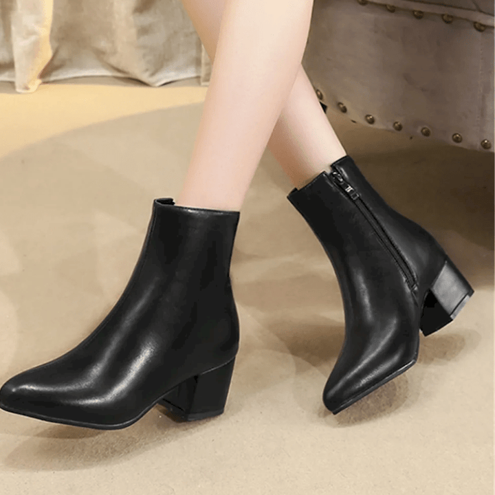 Alizée | Bottines Tendance & Chic Femme | Talon Bloc - Looksy