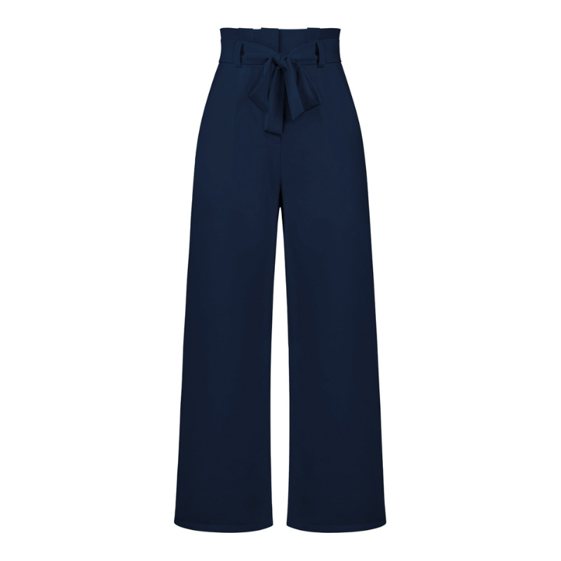 Amance | Pantalon Large Ceinturé Femme | Taille Haute - Looksy