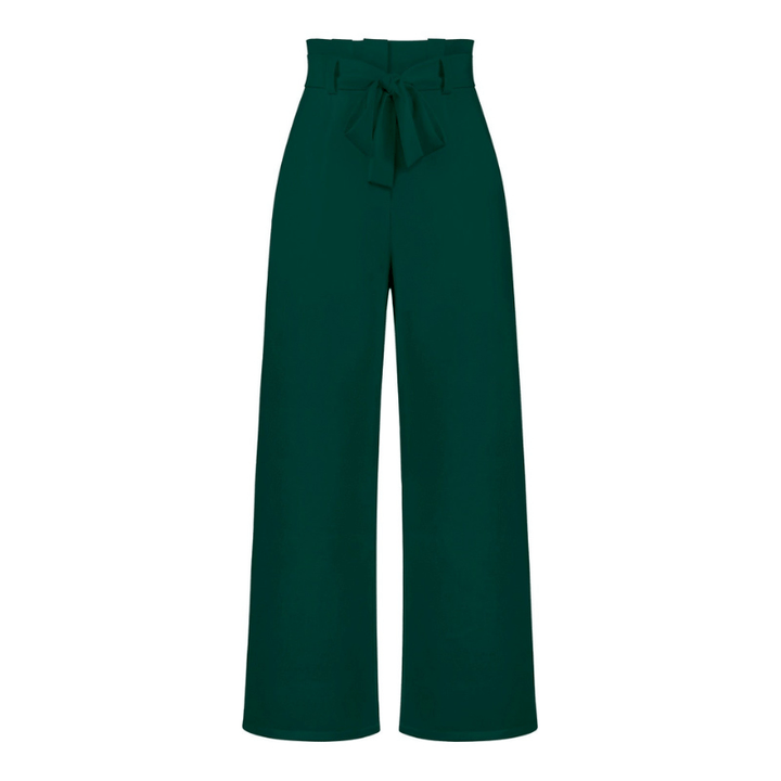 Amance | Pantalon Large Ceinturé Femme | Taille Haute - Looksy