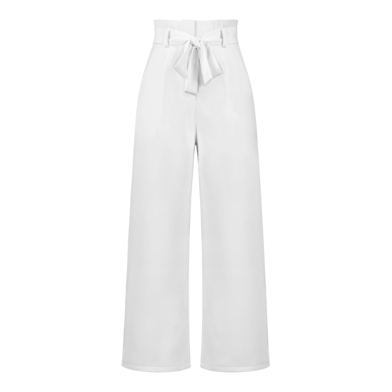 Amance | Pantalon Large Ceinturé Femme | Taille Haute - Looksy