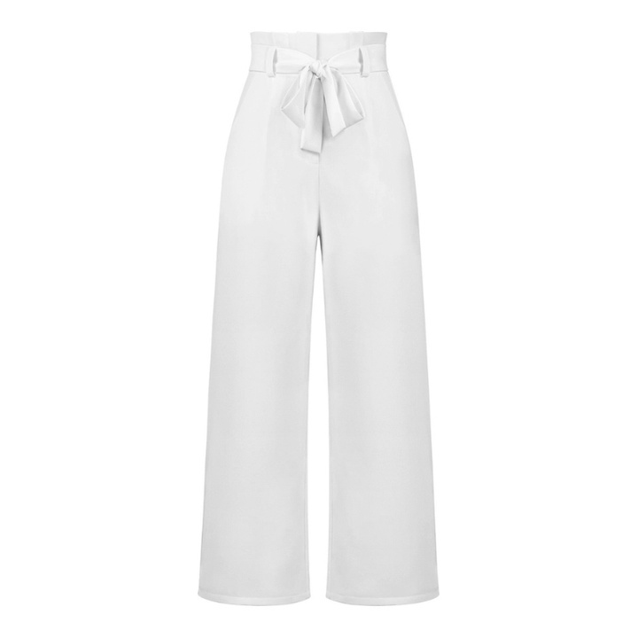 Amance | Pantalon Large Ceinturé Femme | Taille Haute - Looksy