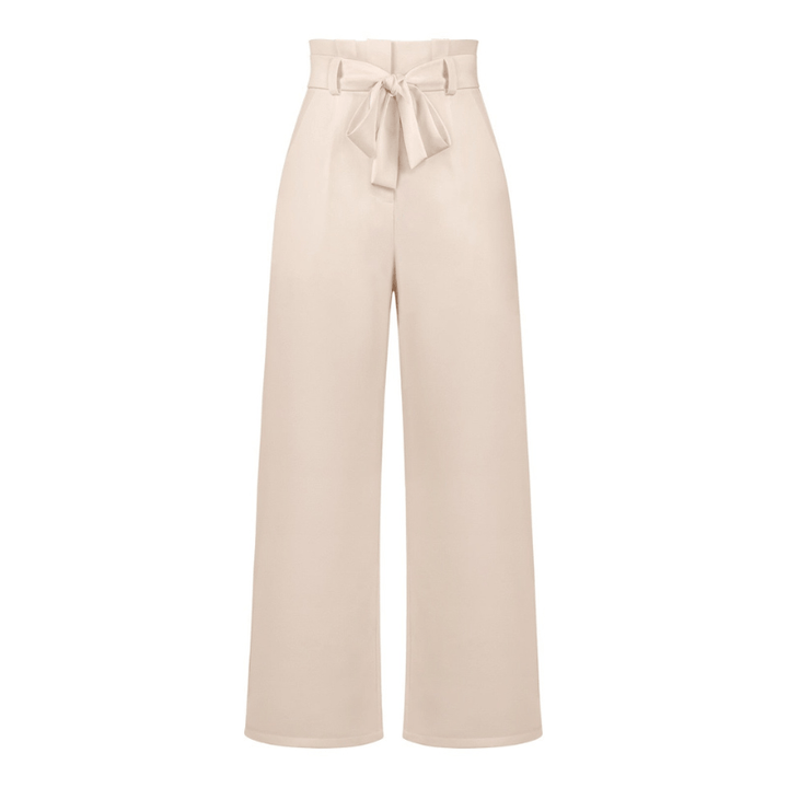 Amance | Pantalon Large Ceinturé Femme | Taille Haute - Looksy