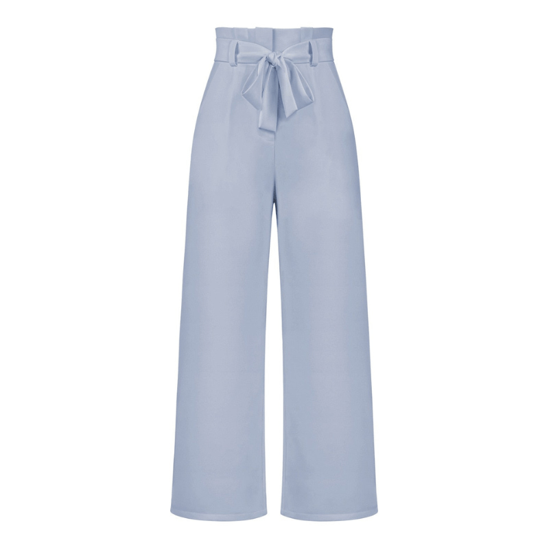 Amance | Pantalon Large Ceinturé Femme | Taille Haute - Looksy