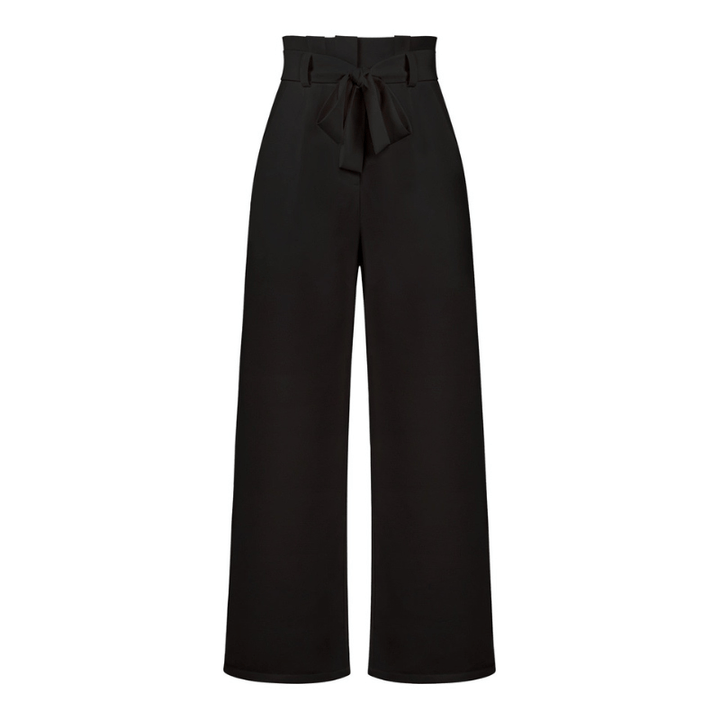 Amance | Pantalon Large Ceinturé Femme | Taille Haute - Looksy