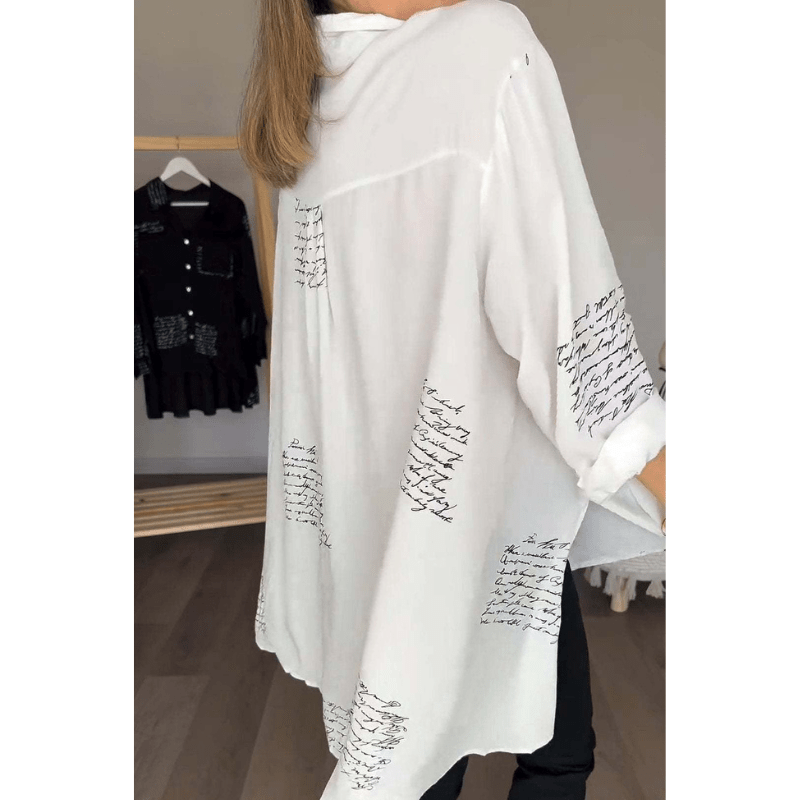 Anoushka | Blouse Élégante Imprimée Pour Femme | Manches Longues - Looksy