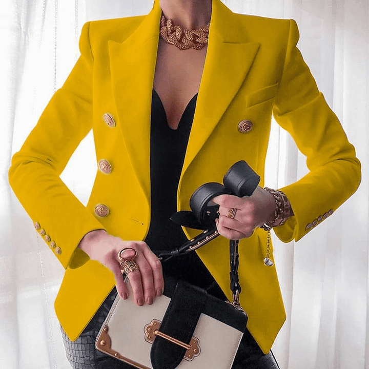Armelle | Blazer Femme Croisé à Double Boutonnage | Coupe Élégante - Looksy