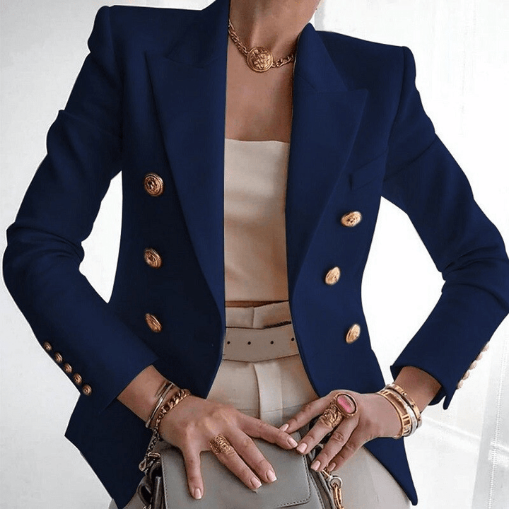 Armelle | Blazer Femme Croisé à Double Boutonnage | Coupe Élégante - Looksy