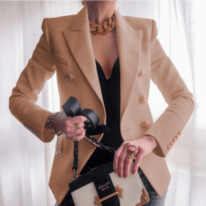 Armelle | Blazer Femme Croisé à Double Boutonnage | Coupe Élégante - Looksy