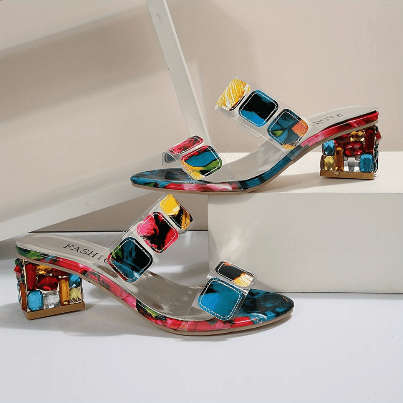 Aurielle | Sandales Chic à Talons Ouverts Pour Femme | Été - Looksy
