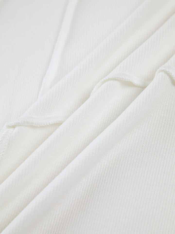 Top Manches Longues Ajusté Femme - Élégance Minimaliste