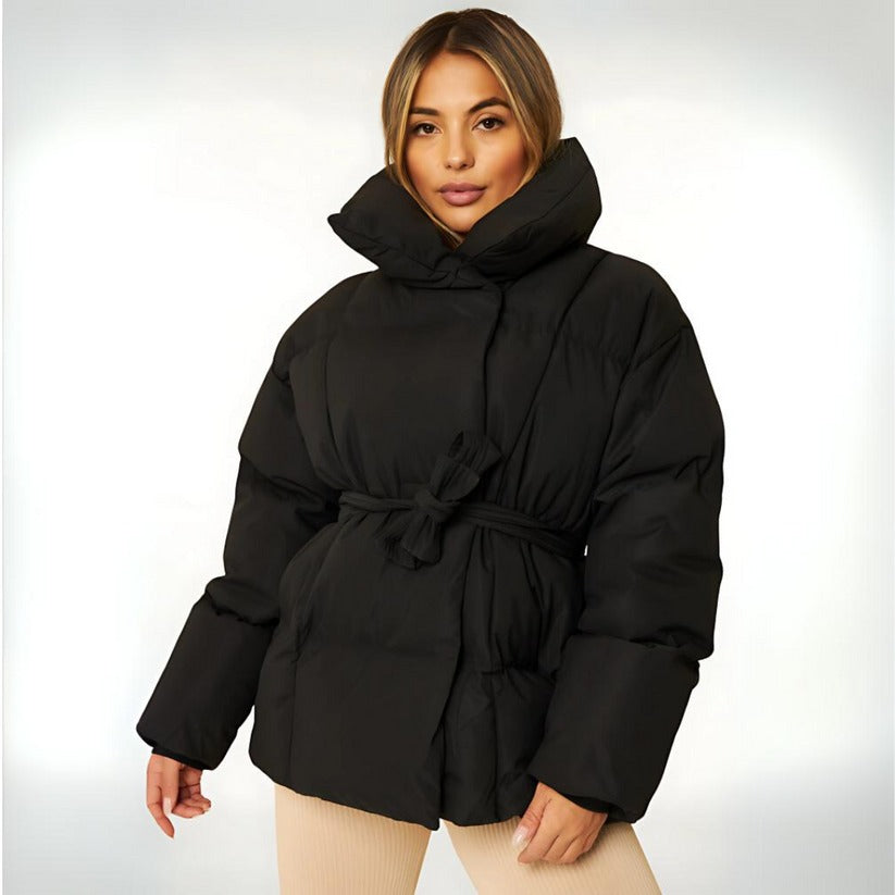 Doudoune Ceinturée Femme - Chaleur Élégante Hiver