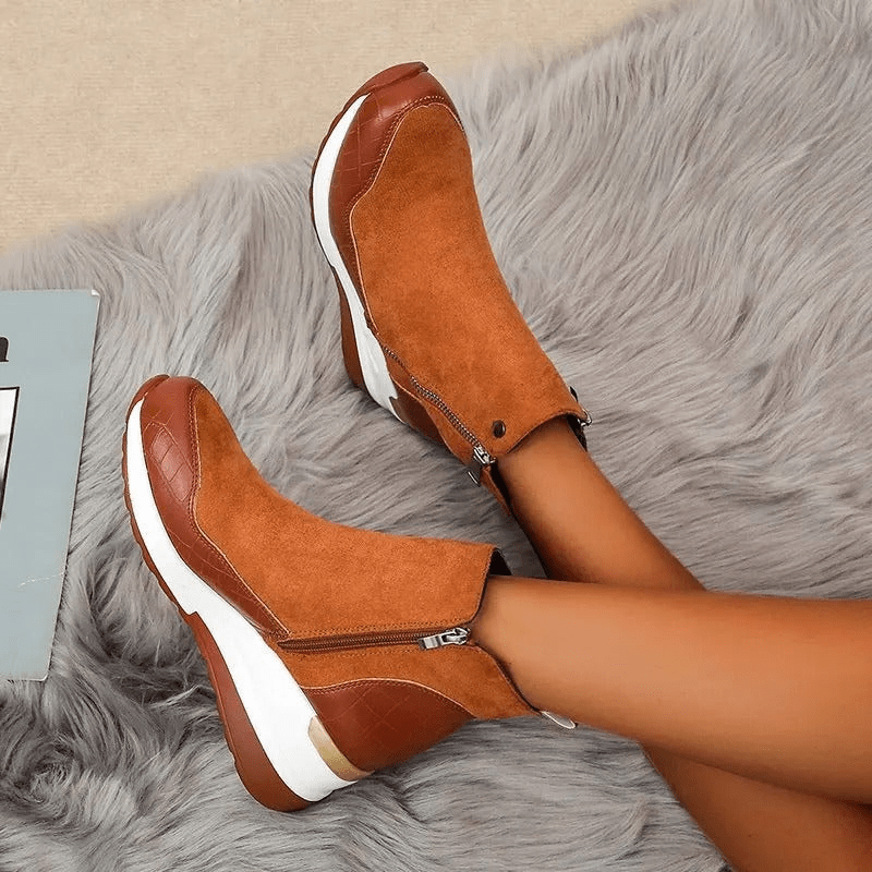 Bernadette | Bottines à Talon Compensé Femme | Orthopédiques - Looksy