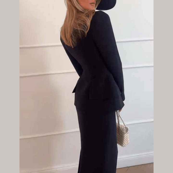 Bernice | Ensemble Blazer Et Jupe Formelle Élégant Pour Femme | Deux Pièces - Looksy