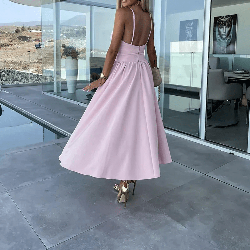 Bibiane | Robe Midi Pour Femme Avec Découpes | Soirée ou Fête - Looksy