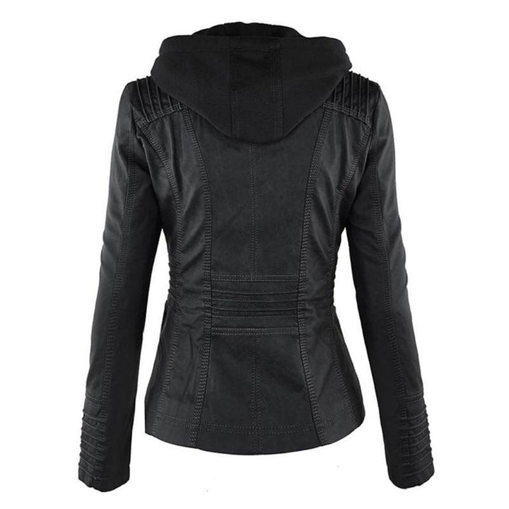 Veste de moto élégante pour femme en cuir