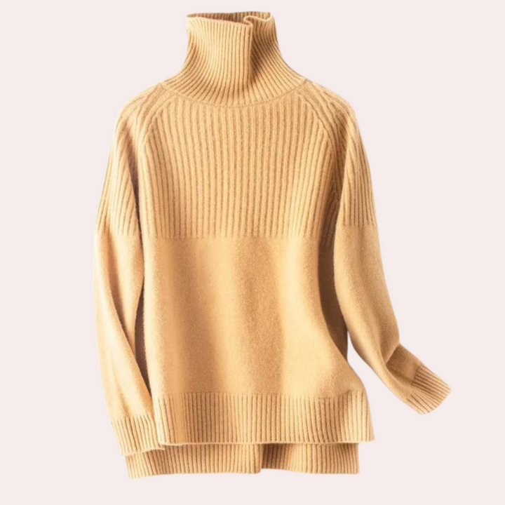 Sienna – Pull Col Roulé en Cachemire | Élégance et Confort Haut de Gamme
