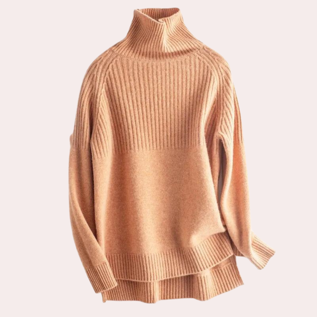 Sienna – Pull Col Roulé en Cachemire | Élégance et Confort Haut de Gamme
