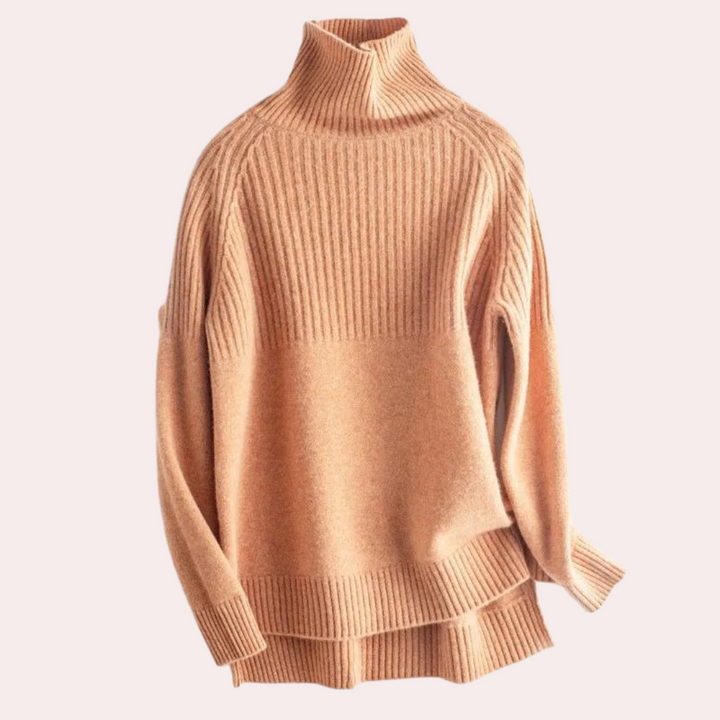 Sienna – Pull Col Roulé en Cachemire | Élégance et Confort Haut de Gamme