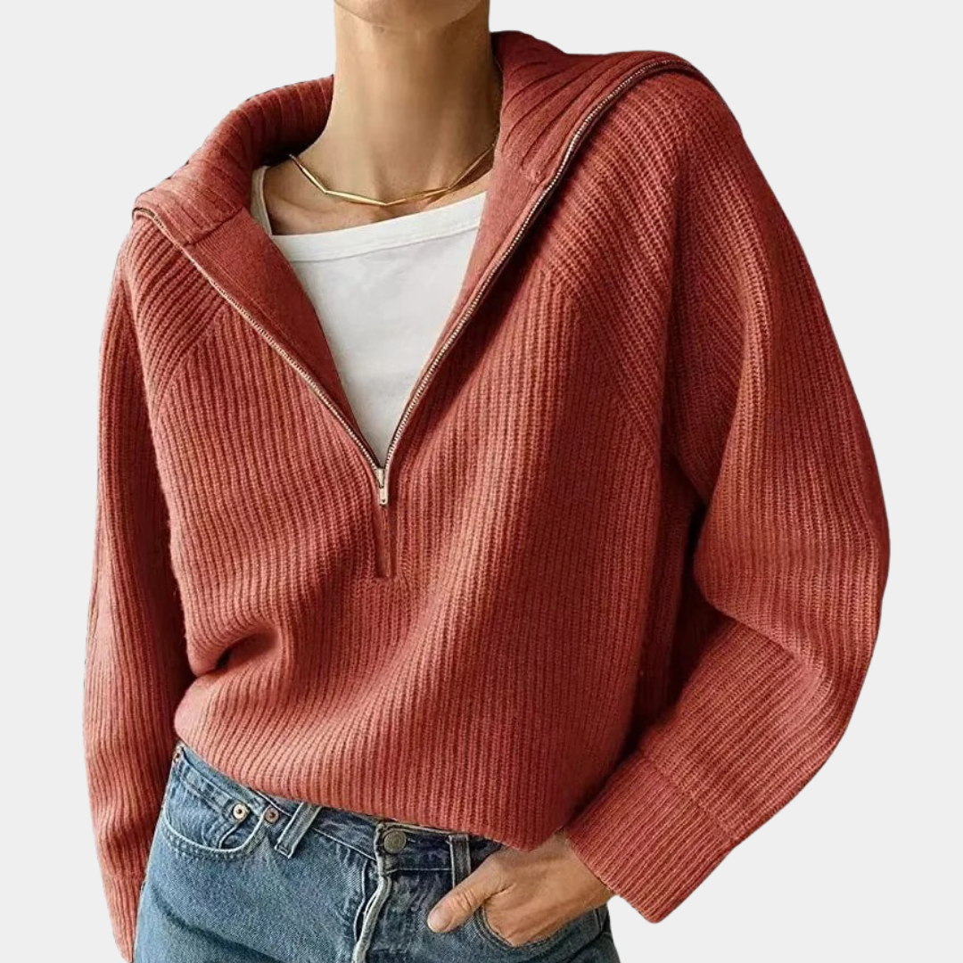 Olina – Le Top Tricoté Chic et Confortable pour l’Automne