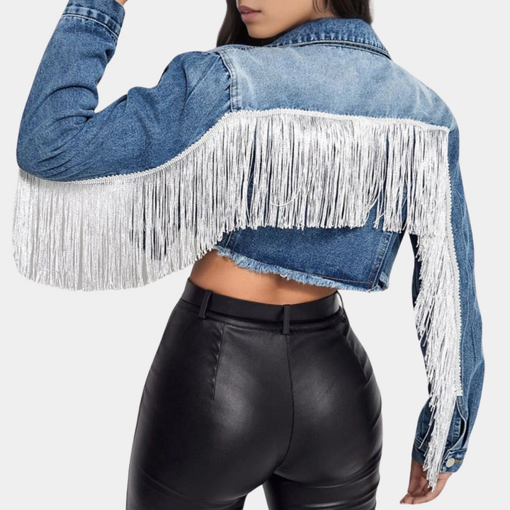 Lenore – Veste Rétro à Franges | L’Allure Bohème-Chic