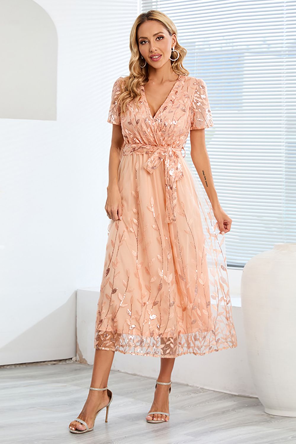 Robe Longue Été Formelle Mireille – Élégance et Confort
