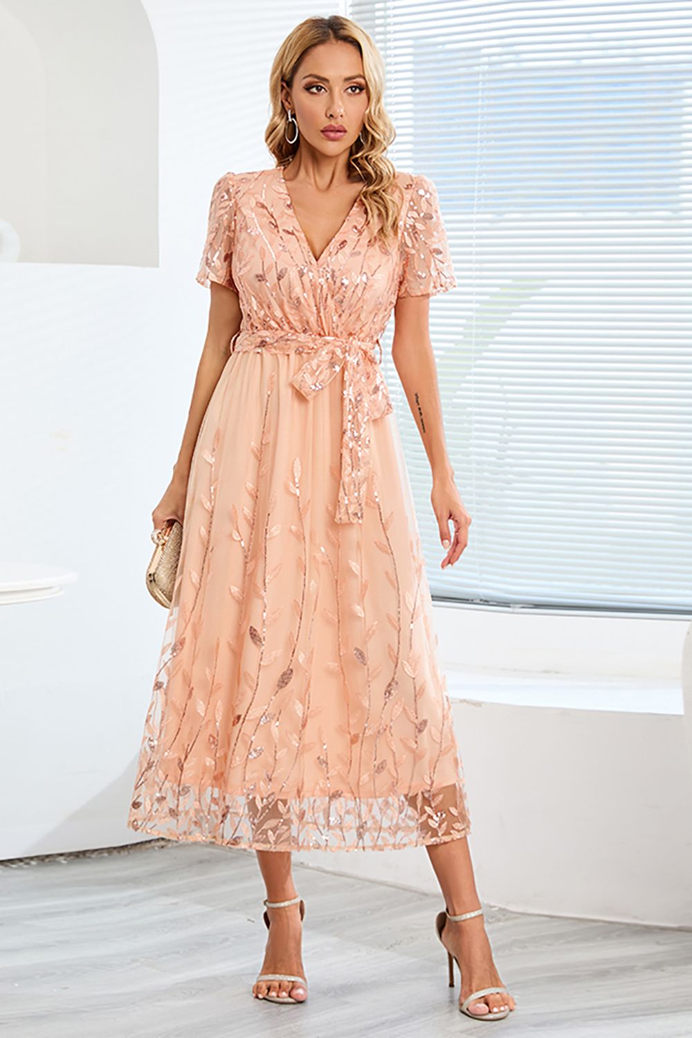 Robe Longue Été Formelle Mireille – Élégance et Confort
