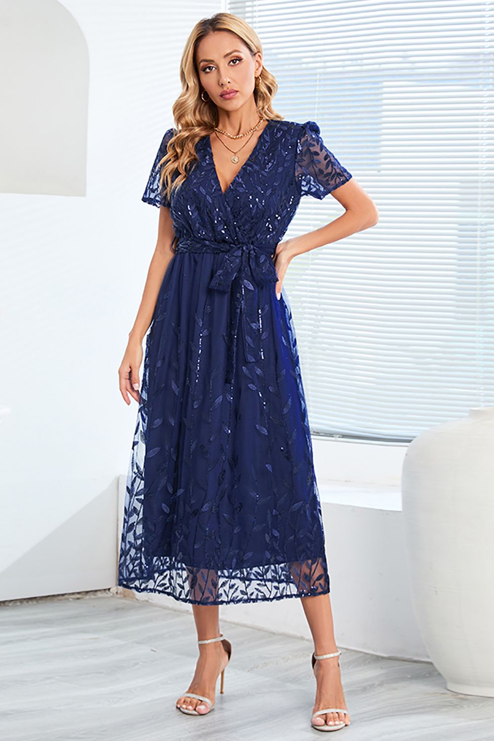 Robe Longue Été Formelle Mireille – Élégance et Confort