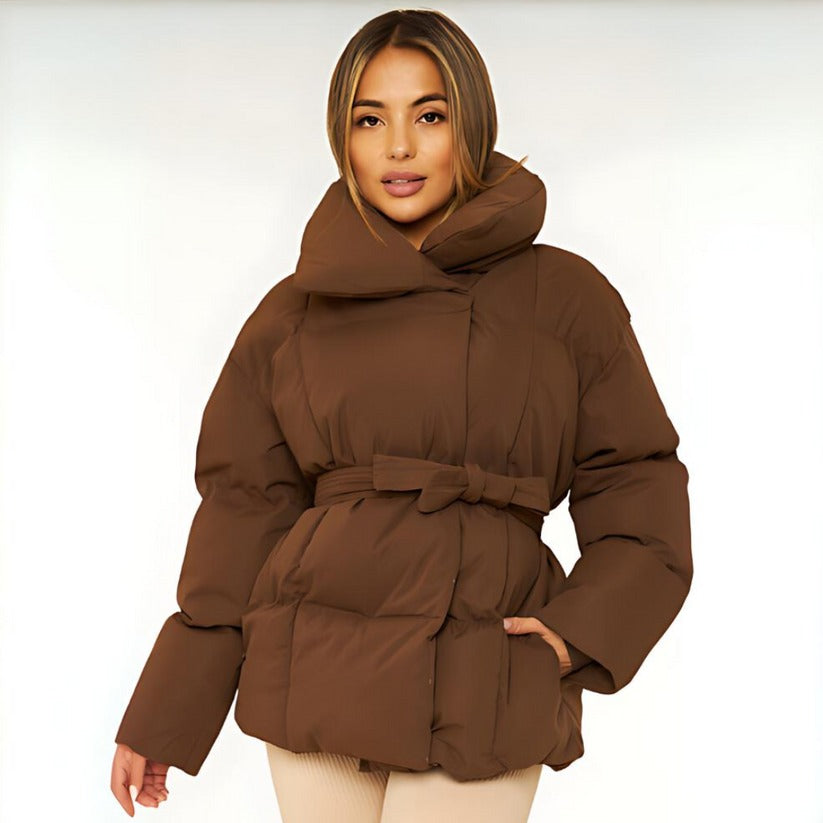 Doudoune Ceinturée Femme - Chaleur Élégante Hiver