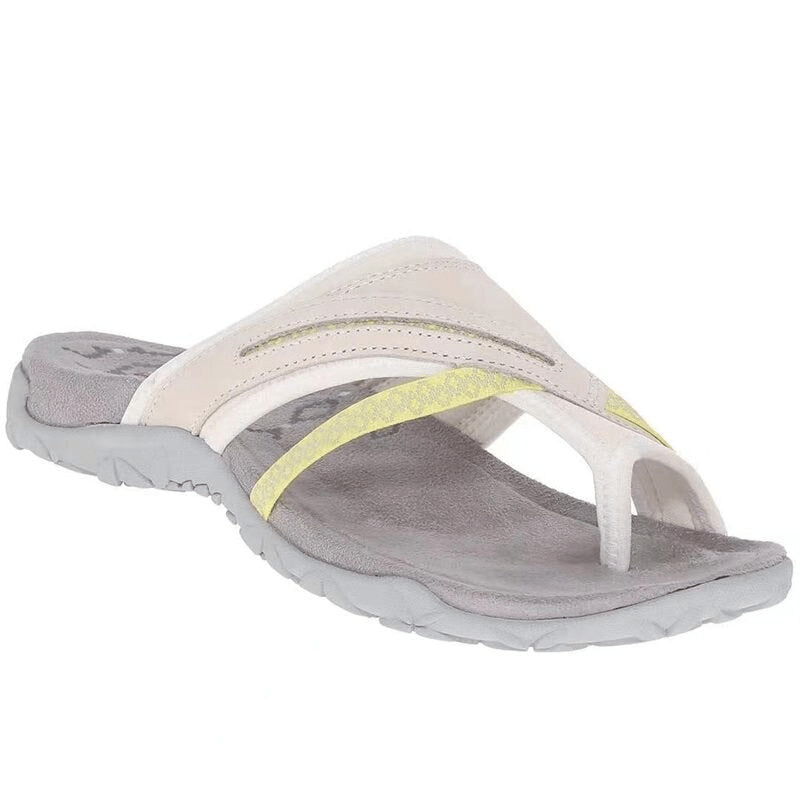 Carole | Sandales Sportives Confort Avec Anneau D'Orteil Pour Femme | Plates - Looksy