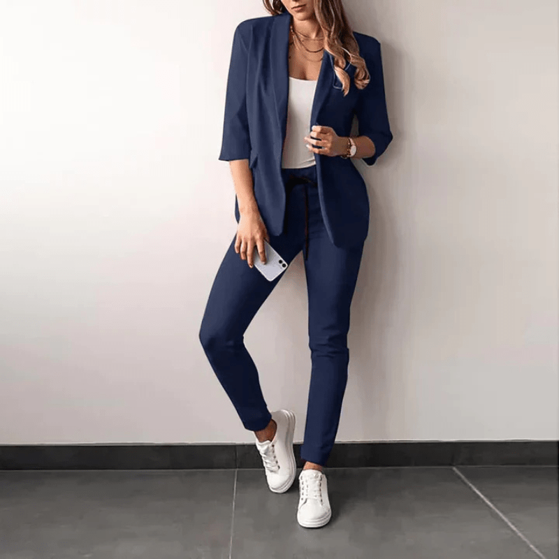 Céline | Ensemble Costume Décontracté Femme | Élégance Décontractée - Looksy